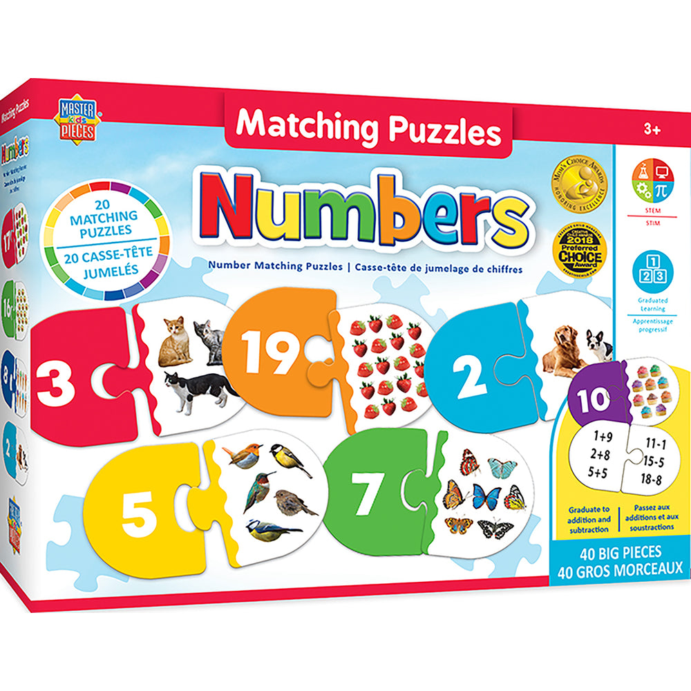 Puzzle Masterpieces: Educational - Numbers Matching Puzzle