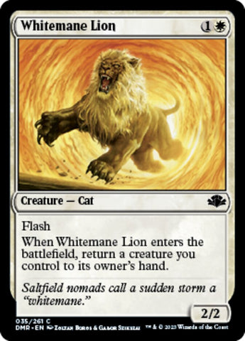 Whitemane Lion [Dominaria Remastered]