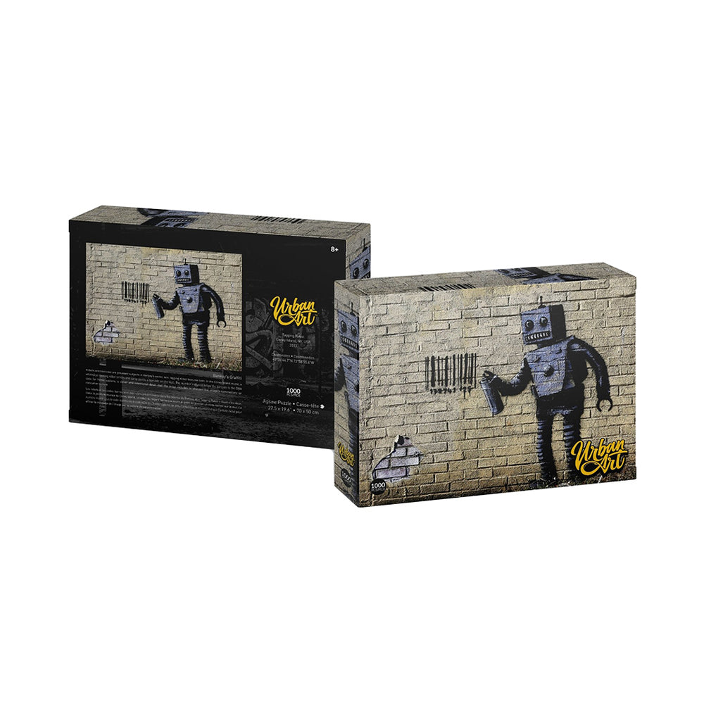 Puzzle 4D Urban Art Graffiti: 1000 piece Tagging Robot 1000 Piece