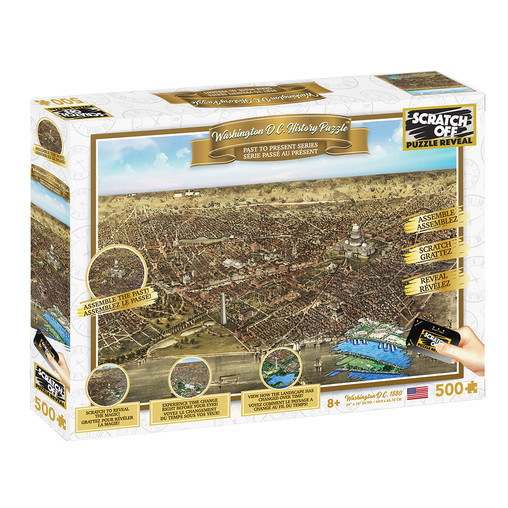 Puzzle 4D Scratch Off: 500 Piece History - Washington DC