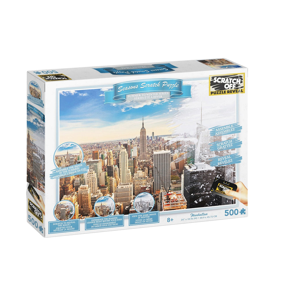 Puzzle 4D Scratch Off: 500 Piece Seasons - Manhattan