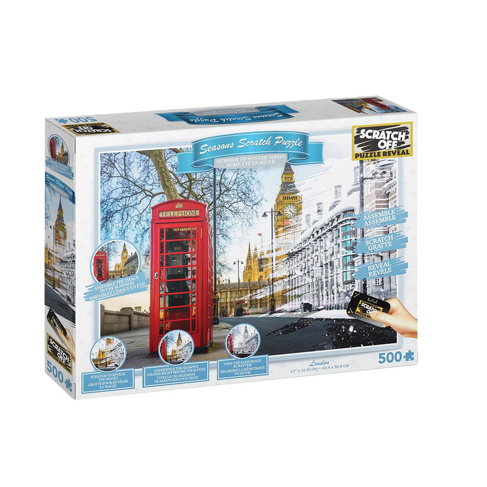 Puzzle 4D Scratch Off: 500 Piece Seasons - Big Ben