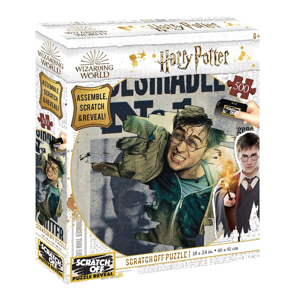 Puzzle 4D Scratch Off: 500 Piece Harry Potter - Wanted