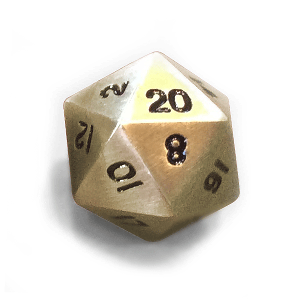 Dice Easy Roller: D20 Metal Legendary