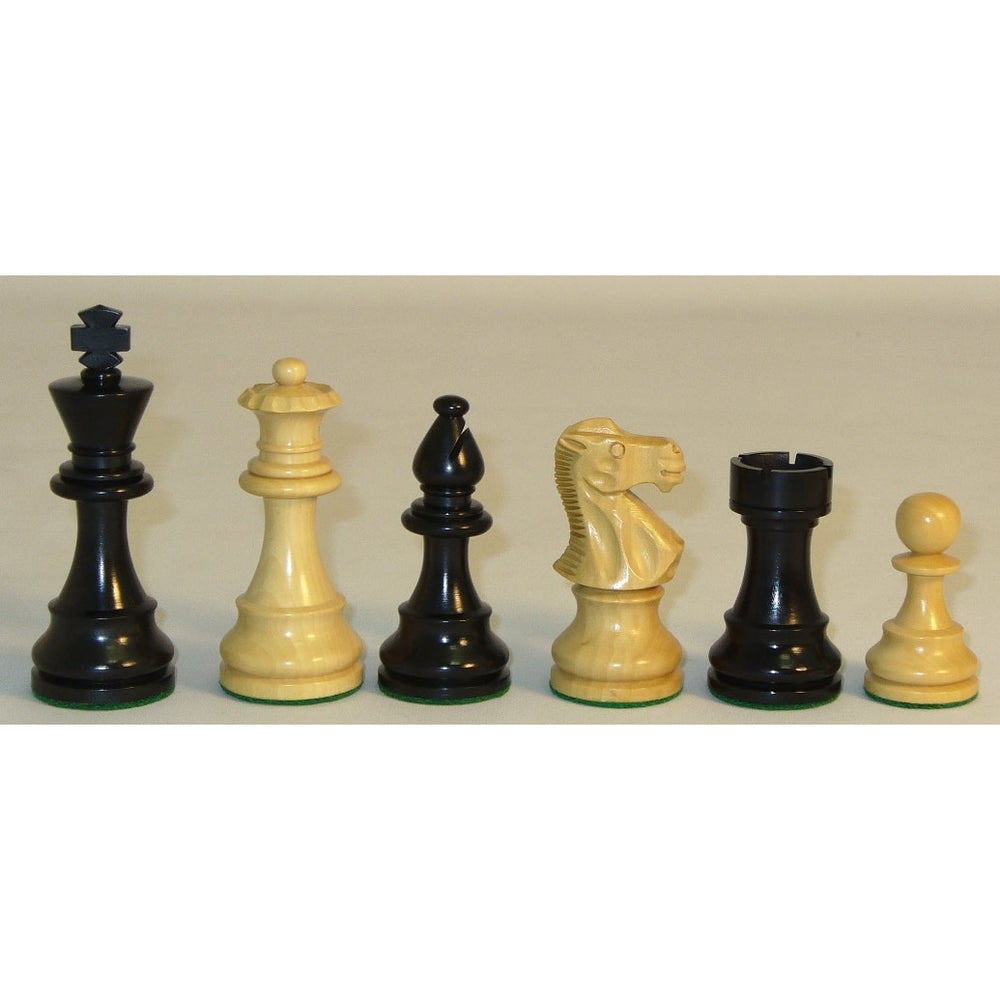 Chess Pieces Worldwise: 3.75in Black and Natural Lardy