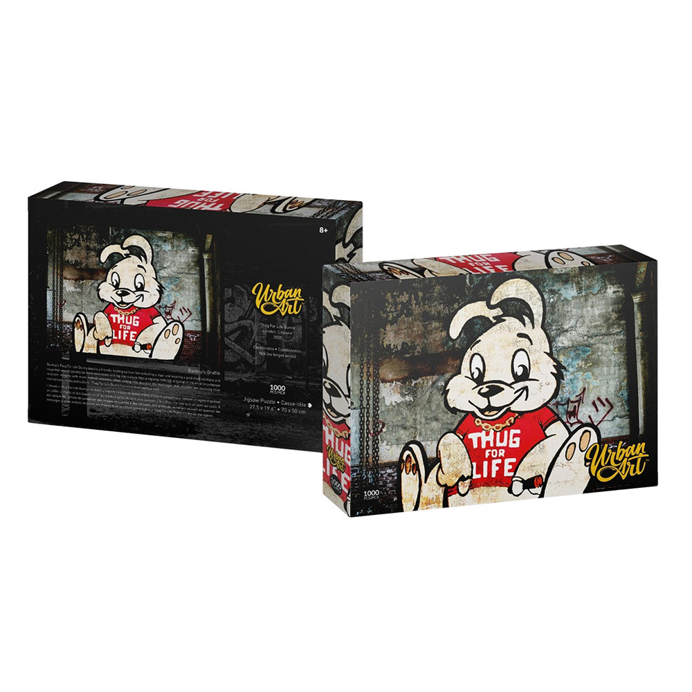 Puzzle Urban Art Graffiti: 1000 piece Banksy Thug for Life Bunny