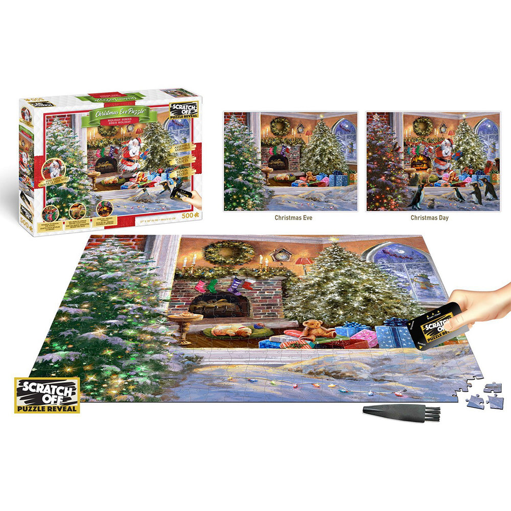 Puzzle 4D Scratch Off: 1000 Piece Seasons - The Eve Before Christmas