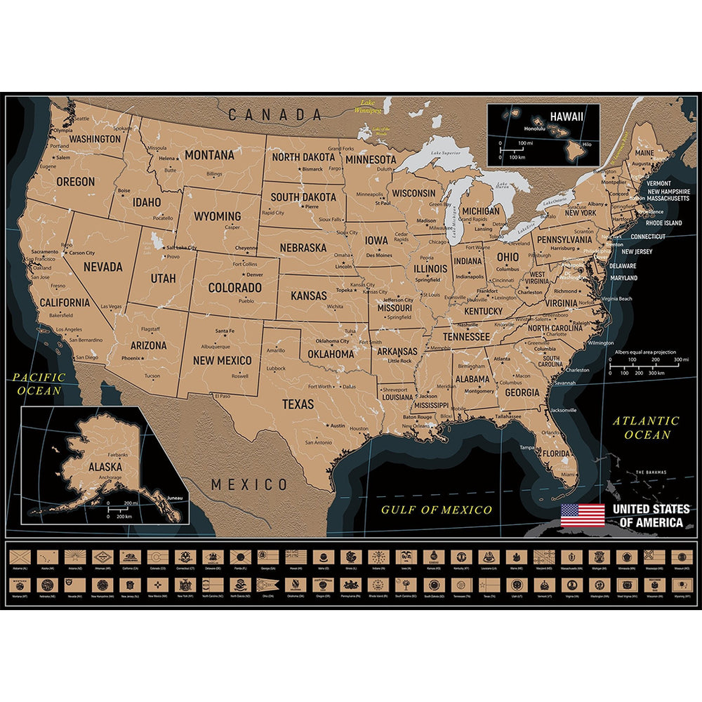 Puzzle 4D Scratch Off: 1000 Piece USA Travel Map