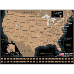Puzzle 4D Scratch Off: 1000 Piece USA Travel Map