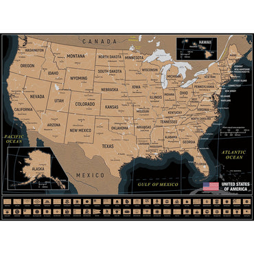 Puzzle 4D Scratch Off: 1000 Piece USA Travel Map