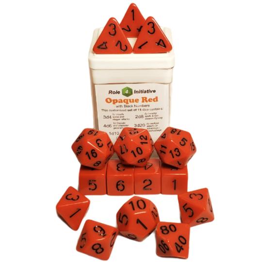 Dice Role 4 Initiative: Poly 15 Set Opaque