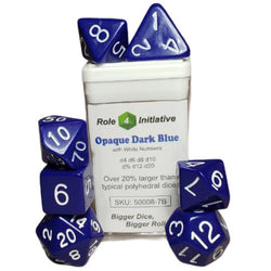 Dice Role 4 Initiative: Poly 7 Set Opaque
