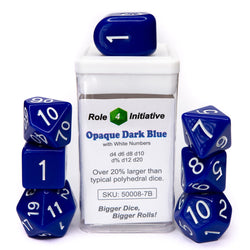 Dice Role 4 Initiative: Poly 7 Set Opaque w/ Arche'd 4