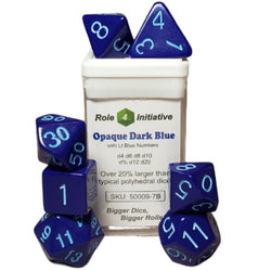 Dice Role 4 Initiative: Poly 7 Set Opaque