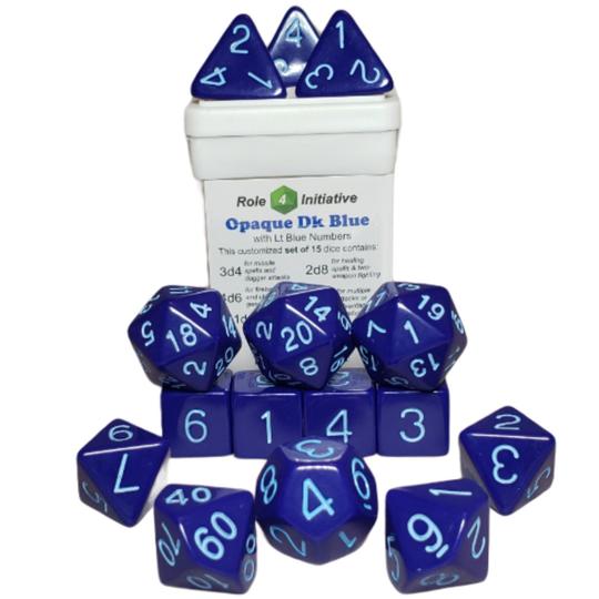 Dice Role 4 Initiative: Poly 15 Set Opaque