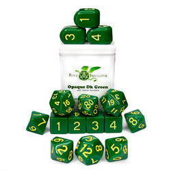 Dice Role 4 Initiative: Poly 15 Set Opaque w Arche'd 4