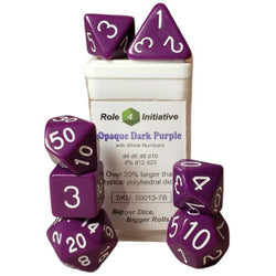 Dice Role 4 Initiative: Poly 7 Set Opaque