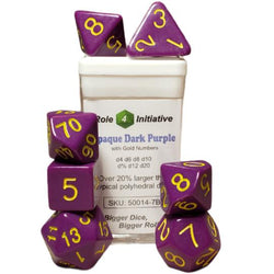 Dice Role 4 Initiative: Poly 7 Set Opaque