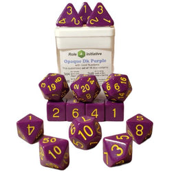 Dice Role 4 Initiative: Poly 15 Set Opaque