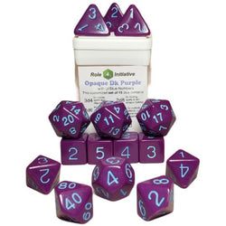 Dice Role 4 Initiative: Poly 15 Set Opaque