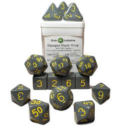 Dice Role 4 Initiative: Poly 15 Set Opaque