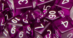 Dice Role 4 Initiative: Poly 15 Set Translucent