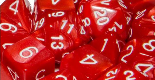 Dice Role 4 Initiative: Poly 7 Set Marble