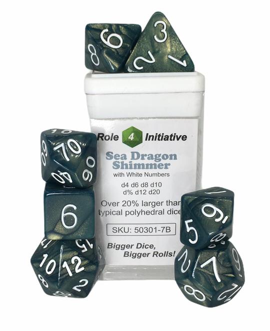 Dice Role 4 Initiative: Poly 7 Set Shimmer
