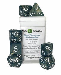 Dice Role 4 Initiative: Poly 7 Set Shimmer