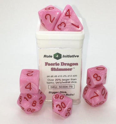 Dice Role 4 Initiative: Poly 15 Set Shimmer