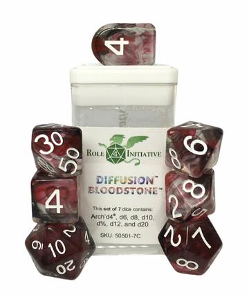 Dice Role 4 Initiative: Poly 7 Set Diffusion