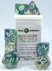Dice Role 4 Initiative: Poly 7 Set Diffusion