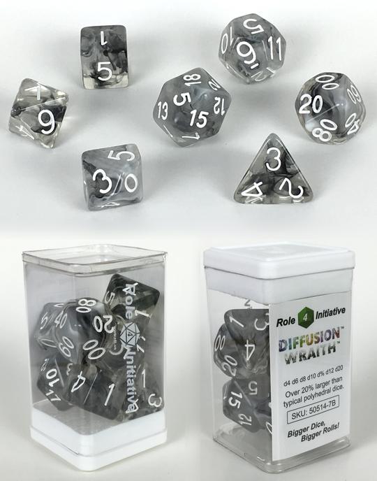 Dice Role 4 Initiative: Poly 7 Set Diffusion
