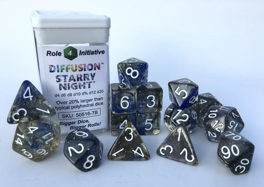 Dice Role 4 Initiative: Poly 7 Set Diffusion
