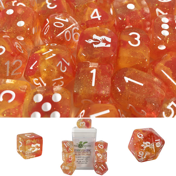 Dice Role 4 Initiative: Poly 7 Set Diffusion (Classes & Creatures Dice)