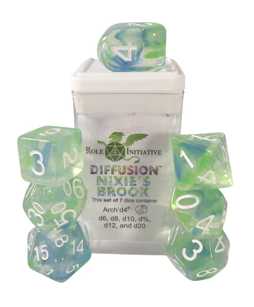 Dice Role 4 Initiative: Poly 7 Set Diffusion (Classes & Creatures Dice)