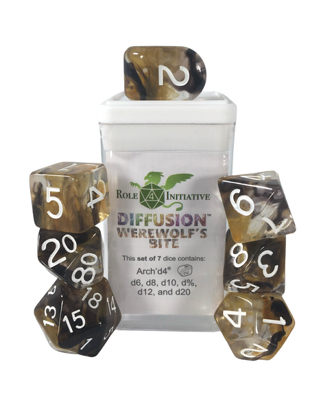 Dice Role 4 Initiative: Poly 7 Set Diffusion (Classes & Creatures Dice)
