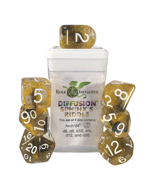 Dice Role 4 Initiative: Poly 7 Set Diffusion (Classes & Creatures Dice)