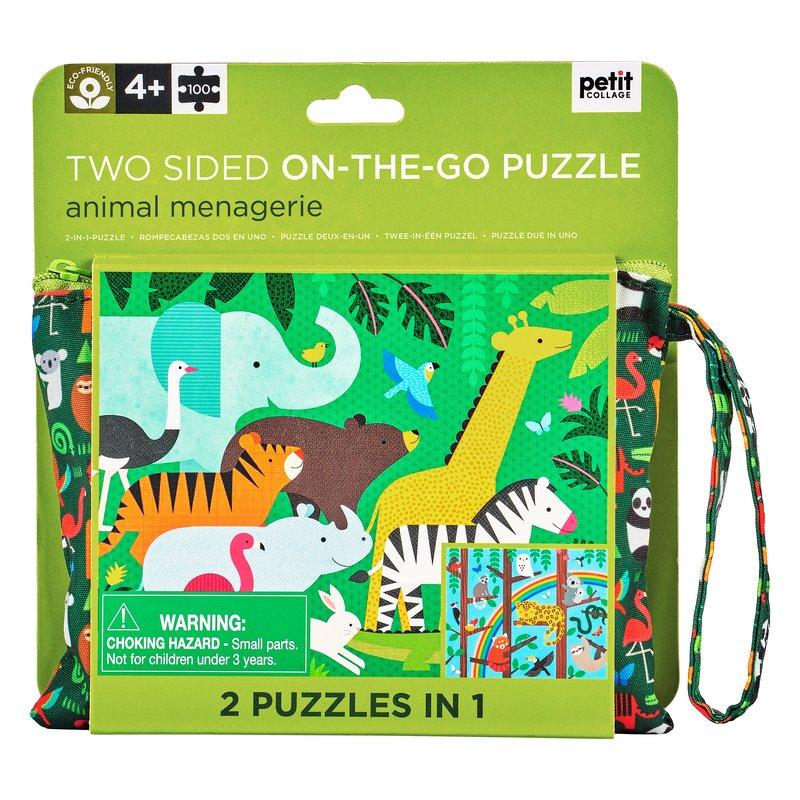Puzzle Chronicle: Two-sided On-the-Go Animal Menagerie