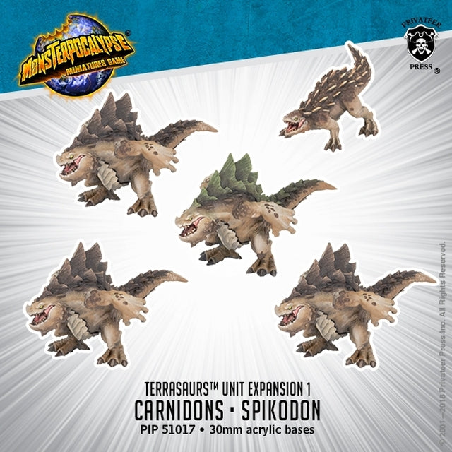 MonsterPocalypse: Terrasaurs Units - Carnidons & Spikodon*