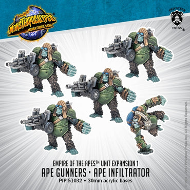 MonsterPocalypse: Empire of the Apes Units - Ape Gunners & Ape Infiltrator*