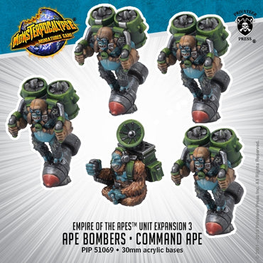 MonsterPocalypse: Empire of the Apes Units - Ape Bombers & Command Ape*