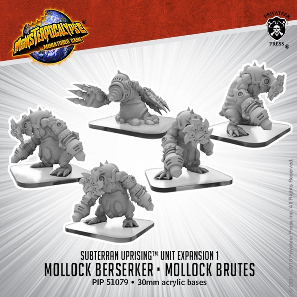 MonsterPocalypse: Subterran Uprising Units - Mollock Brutes & Mollock Berserker*
