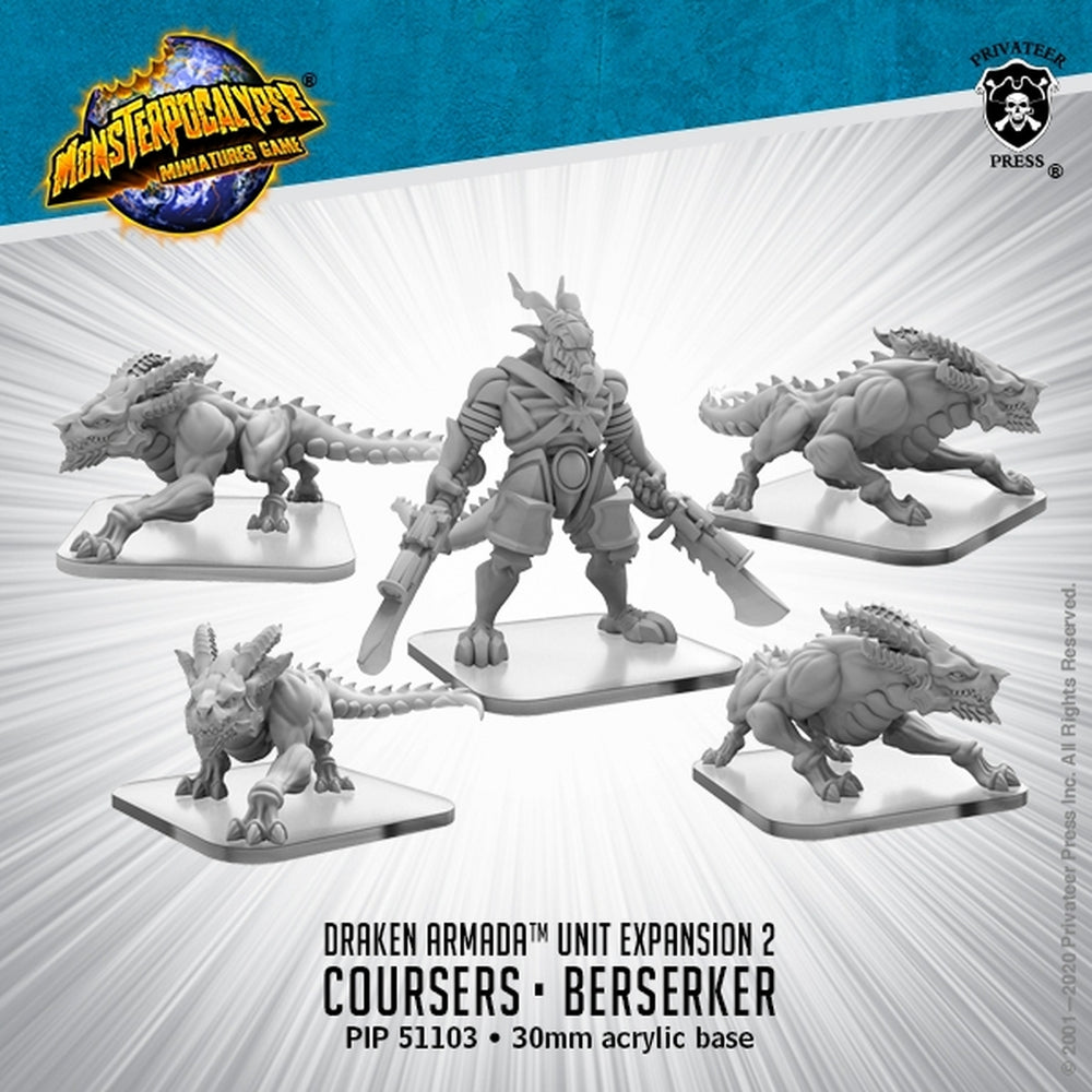 MonsterPocalypse: Draken Armada Units - Coursers & Draken Berserker
