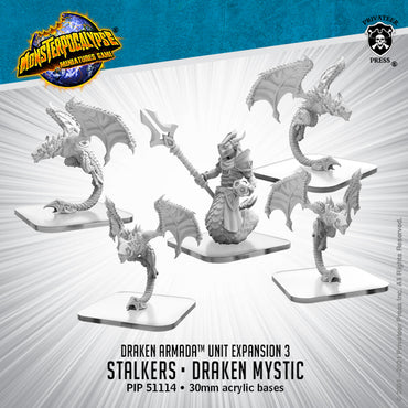 MonsterPocalypse: Draken Armada Units - Stalkers & Draken Mystic