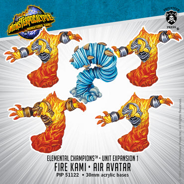 MonsterPocalypse: Elemental Champions Units - Fire Kami & Air Avatar