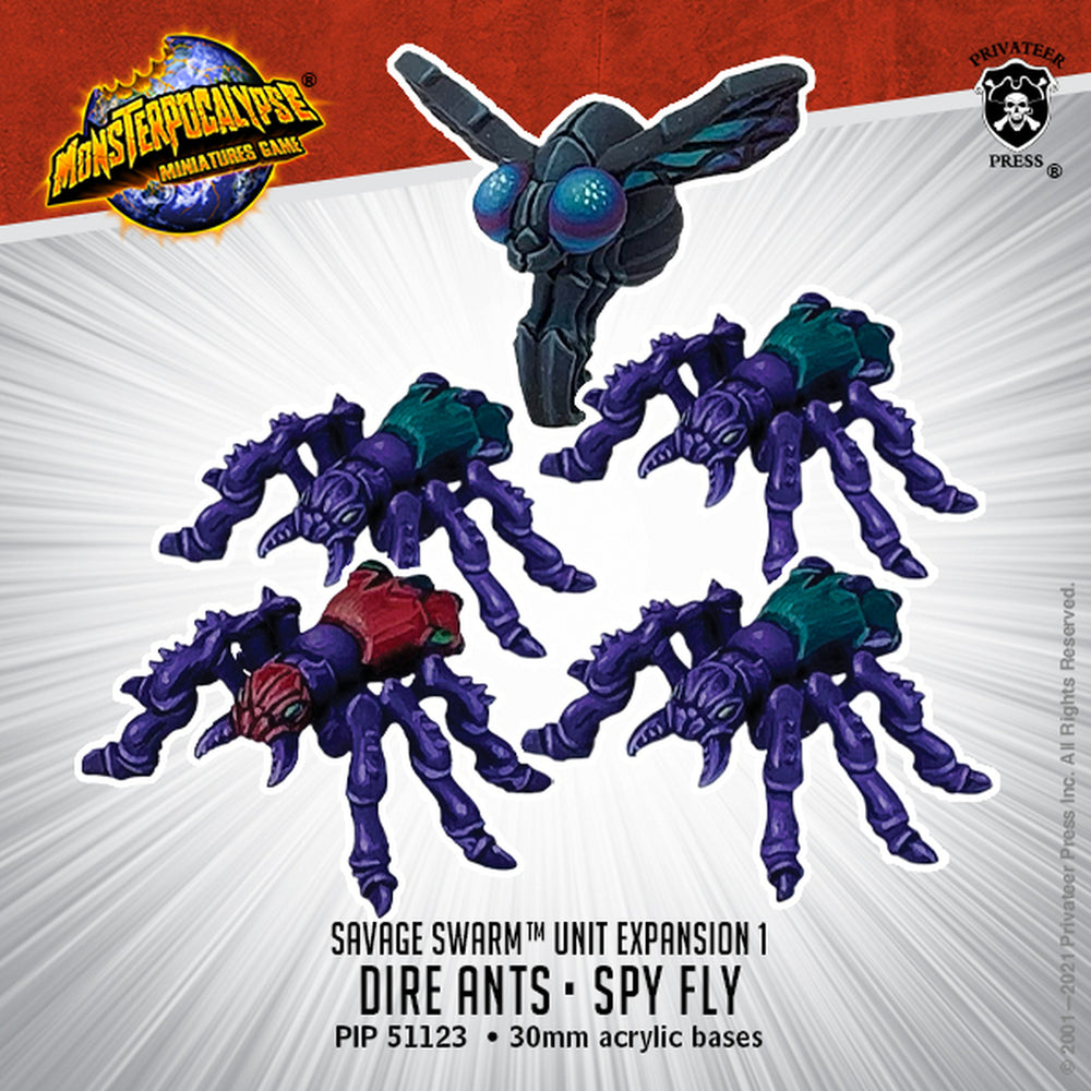 MonsterPocalypse: Savage Swarm Units - Dire Ants & Spy Fly