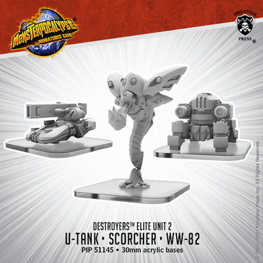 MonsterPocalypse: Alternate Elite Destroyer Units - U-Tank, WW-82, & Scorcher