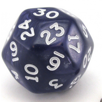 Dice Chessex: D30 Pearl