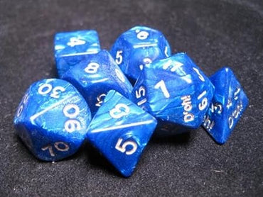 Dice Crystal Caste: Poly 7 set D'oh! Pearl